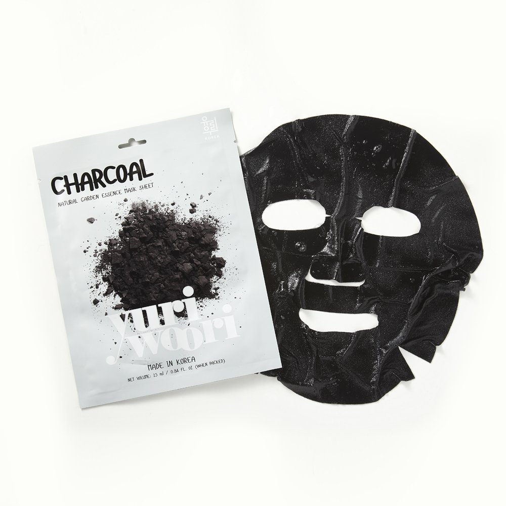 유리우리 네츄럴가든 에센스 마스크시트 차콜
